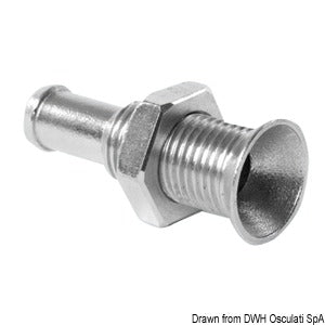 Mini skin fitting AISI 316 flush mount 1/4
