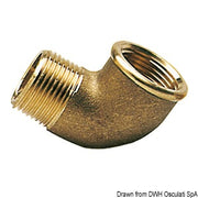 90° brass elbow male/female 3/4"