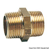 Brass double nipple 3/4"