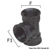 Thermopolymer T-joint 1/2"-1/2"