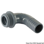 90° PP hose adapter 1/2" x 16 mm