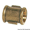 Brass joint sleeve female/female 3/4"