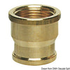 Brass joint sleeve female/female 3/4" x 1"