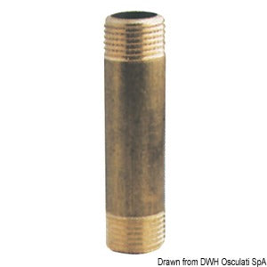Brass extension sleeve 1"1/4 x 150 mm