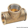 Brass T-fitting 3/4" x 1/2" x 3/4"
