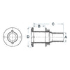 Seacock 1"1/2 w/check valve