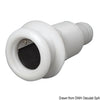 Nylon/fiberglass seacock 2"1/4 38 mm w/check valve