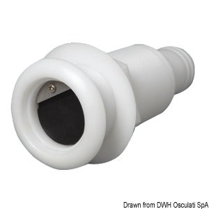 Nylon/fiberglass seacock 2"1/4 38 mm w/check valve