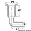 Nylon skin fitting 1" 25 mm w/SS head 90° adaptor