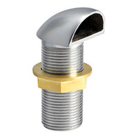 Chromed brass scupper 1"
