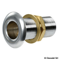 Sea cock chromed brass 1"1/2