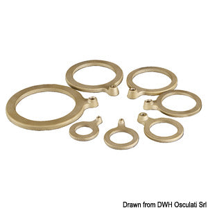 Brass washer 1" with ground wire fitting