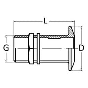 Seacock low edge yellow brass 1/2"