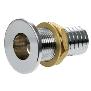 Thru hull flush mount chromed brass 1/2