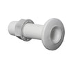 Threaded seacock white plastic 1/2"