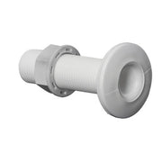 Threaded seacock white plastic 1/2"