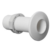 Threaded seacock white plastic 1"