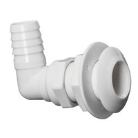 90° seacock white plastic 1" x 19 mm