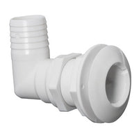 90° seacock white plastic 1"1/2 x 38 mm