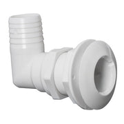 90° seacock white plastic 1"1/2 x 38 mm