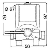 Electro-valve f. fuel distribution 24 V