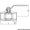 GUIDI bronze F-F ball valve full flow 2"