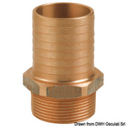 GUIDI bronze male hose connector 2" x 50 mm