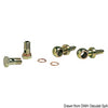 Kit 2 swivelling brass joints 8 mm