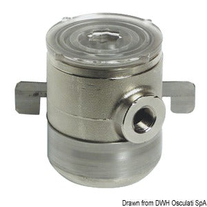 Chromed brass water filter 1/2