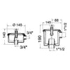 Utility water filter 3/4"