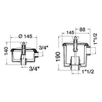 Utility water filter 3/4"