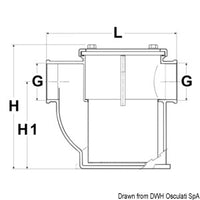 Special water cooling filter nickelplat.RINA 1"1/2