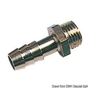 Hose fitting w/hose adaptor 8 mm
