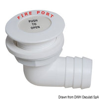 Fire Port 90° w/hose ad.38mm