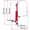 Fiamma Awning Bracket Kit for Ford Custom Lift Roof - Deep Black