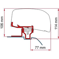 Fiamma NV 200 Bracket Kit for F40van 210 Awning Black (98655Z193)