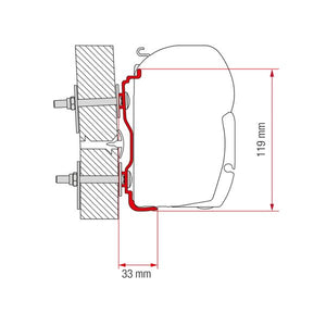 Fiamma Adapter Hymer 2016 300 (98655Z060)