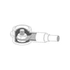 Blue Sea Cable Cap Stud Black Cable 95-120mm2 (Each)