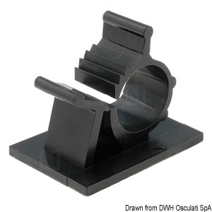 Self-adhesive cable clamp Ø 7.9/10.3 mm