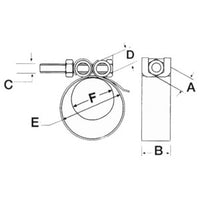 Heavy Duty hose clamp AISI 316 94/102 mm