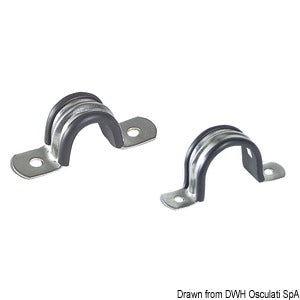 U-clip rubber-coated AISI 304 10 mm