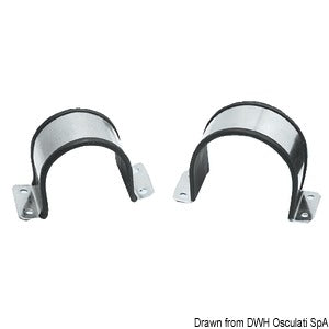 Rubber SS U-clip 70/75mm