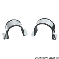 Rubber SS U-clip 56/60mm