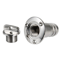 Bilge drain plug AISI 316 mirror polished 60 mm