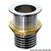 Chromed brass bushing 50 mm