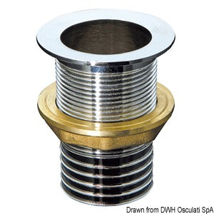 Chromed brass bushing 50 mm