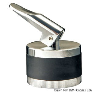 Chromed brass expansion drain plug 34 mm