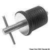 Expandable water drain plug