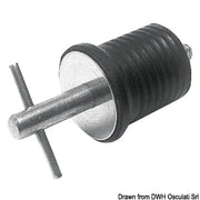 Expandable water drain plug
