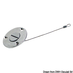 Drain plug w/screwdriver opening